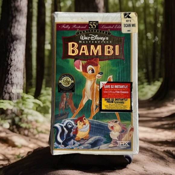 Bambi 55th Anniversary Walt Disney's Masterpiece (VHS, Limited Edition) Rare9505 - Picture 1 of 9